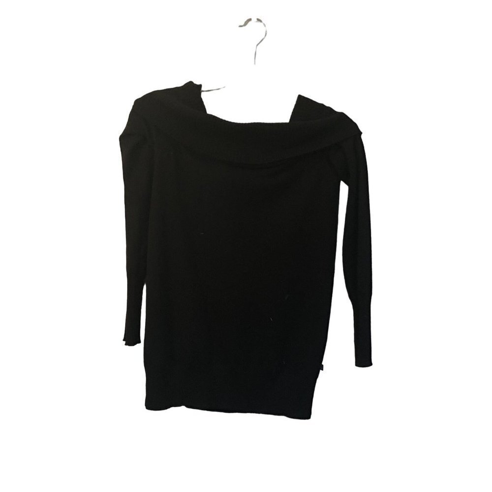 Fabletics black off the shoulder sweater size xs
